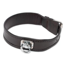Mystique® utánkereső bőr nyakörv barna 38mm -  55cm Mystique® utánkereső bőr nyakörv barna 38mm -  55cm