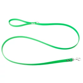 BioThane Klasszikus póráz nikkelezett karabínerrel neonzöld 16mm
