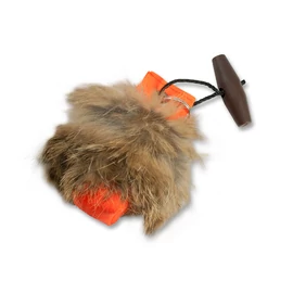 Mystique® Mini Dummy Kulcstartó narancssárga szőrmével borítva