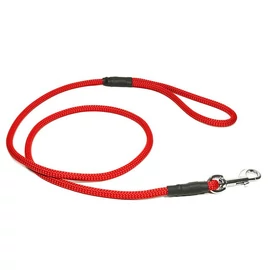 Mystique® FT póráz 8 mm-es, karabinerrel, 130cm hosszú, piros