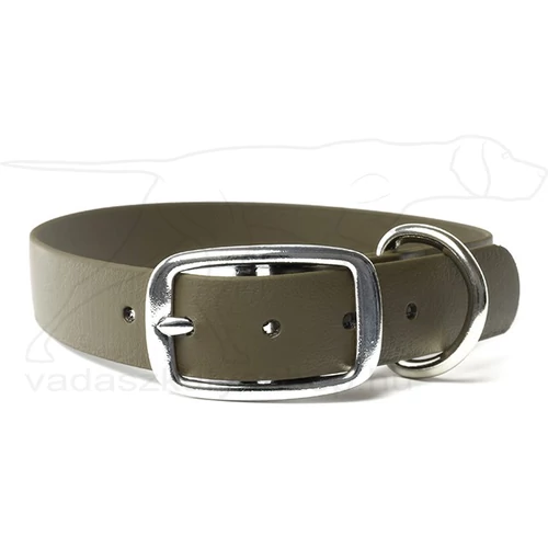 Mystique® Biothane deluxe nyakörv 25mm khaki 45-53cm
