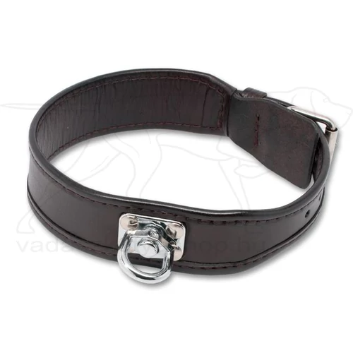 Mystique® utánkereső bőr nyakörv barna 38mm 50 cm