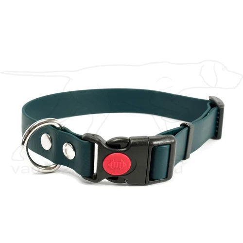Mystique® Biothane safety click collar 19mm 30-40cm zöld