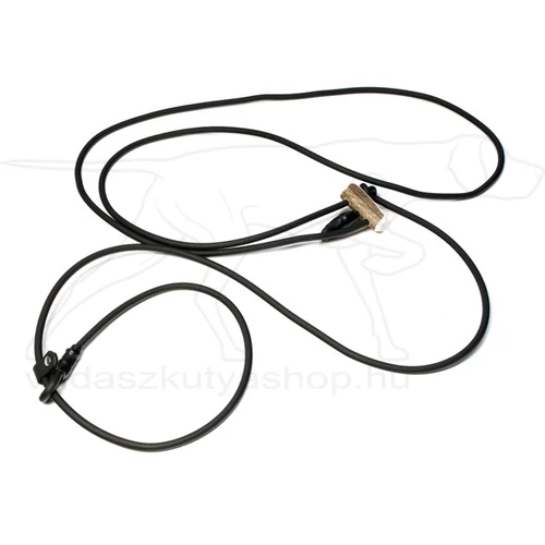Mystique® Biothane "Hunting Profi Silent"6mm 280cm moxon-Fekete