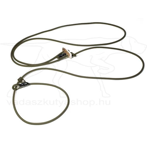 Mystique® Biothane "Hunting Profi Silent"6mm 280cm moxon-Khaki