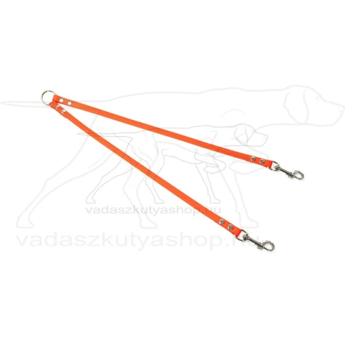 Póráz elosztó / Ikervezető neon sárga 50cm