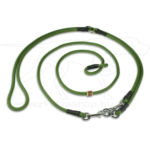 Mystique® "Hunting Profi" vadaszati póráz moxon 8mm olivazöld M 295cm
