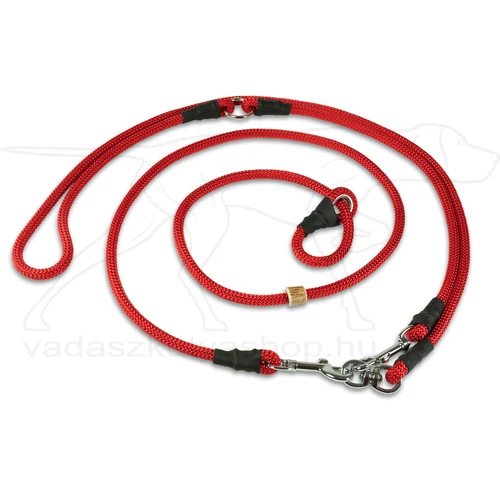 Mystique® "Hunting Profi" vadaszati póráz moxon 8mm piros M 295 cm