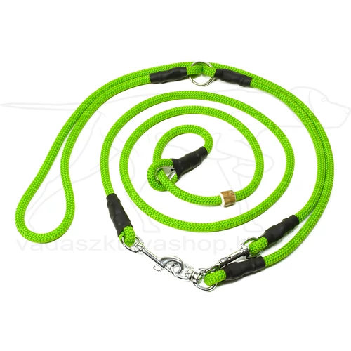 Mystique® "Hunting Profi" vadaszati póráz moxon 8mm neonzöld S 275cm