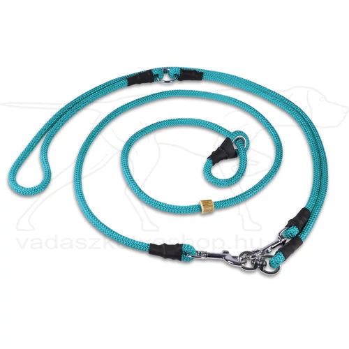 Mystique® "Hunting Profi" vadaszati póráz moxon 8mm türkiz S 275cm