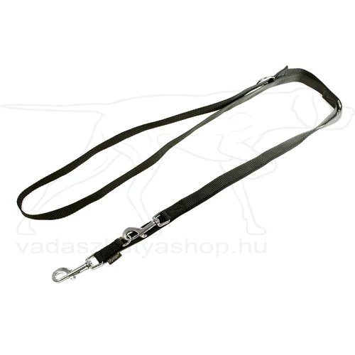 Mystique® Nylon kiképző póráz 20mm fekete 200cm