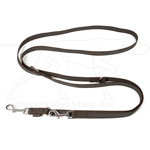 Mystique® Gumírozott kiképző póráz 20mm barna 250cm