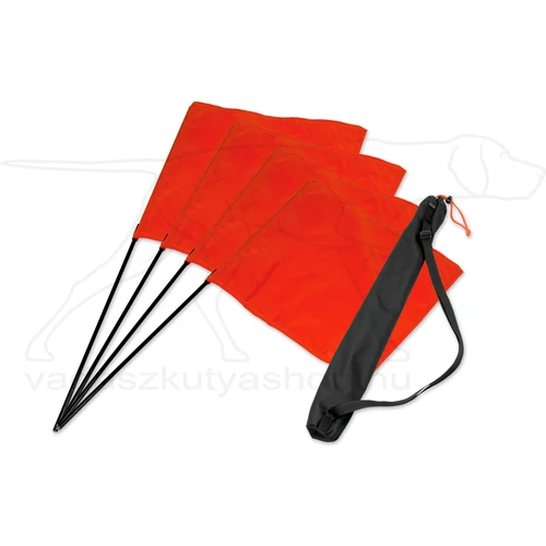 Mystique® "Square flag" set narancssárga 4db. + táska
