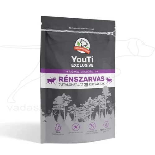 YouTi Exclusive Rénszarvas jutalomfalat 50g