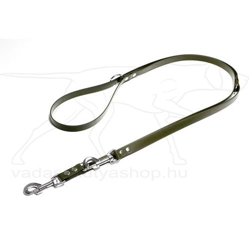 BioThane Beta kiképző póráz nikkelezett csatokkal khaki 16mm
