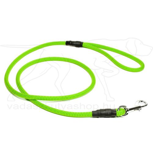 Mystique® FT póráz 8 mm-es, karabinerrel, 130cm hosszú, neonzöld