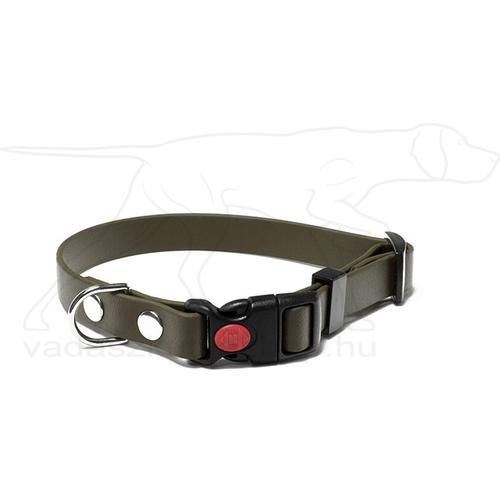 Mystique® Biothane safety click collar 25mm 40-50cm khaki