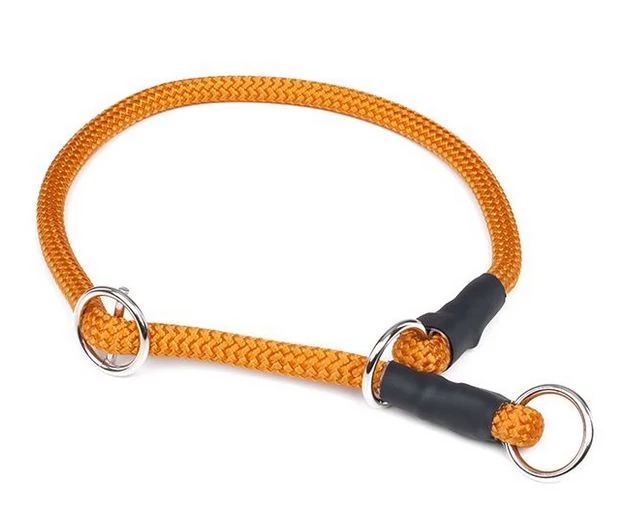 Mystique® Nyakörv nylon kerek stoppal 8mm 40cm narancsárga