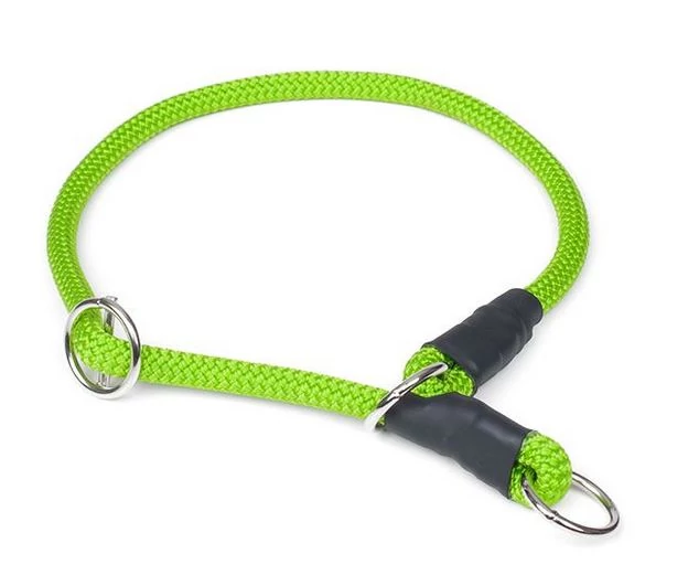 Mystique® Nyakörv nylon kerek stoppal 8mm 60cm neonzöld