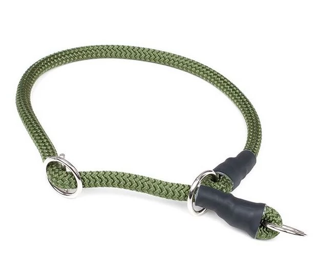 Mystique® Nyakörv nylon kerek stoppal 8mm 45cm olive zöld