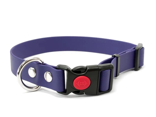 Mystique® Biothane safety click collar 19mm 30-40cm lila