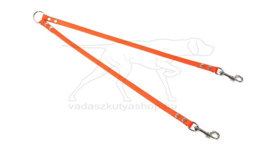 Póráz elosztó / Ikervezető neon sárga 50cm