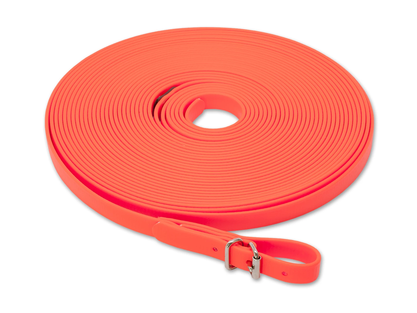 Mystique® Biothane utánkereső póráz 16mm neonnarancssarga 12m