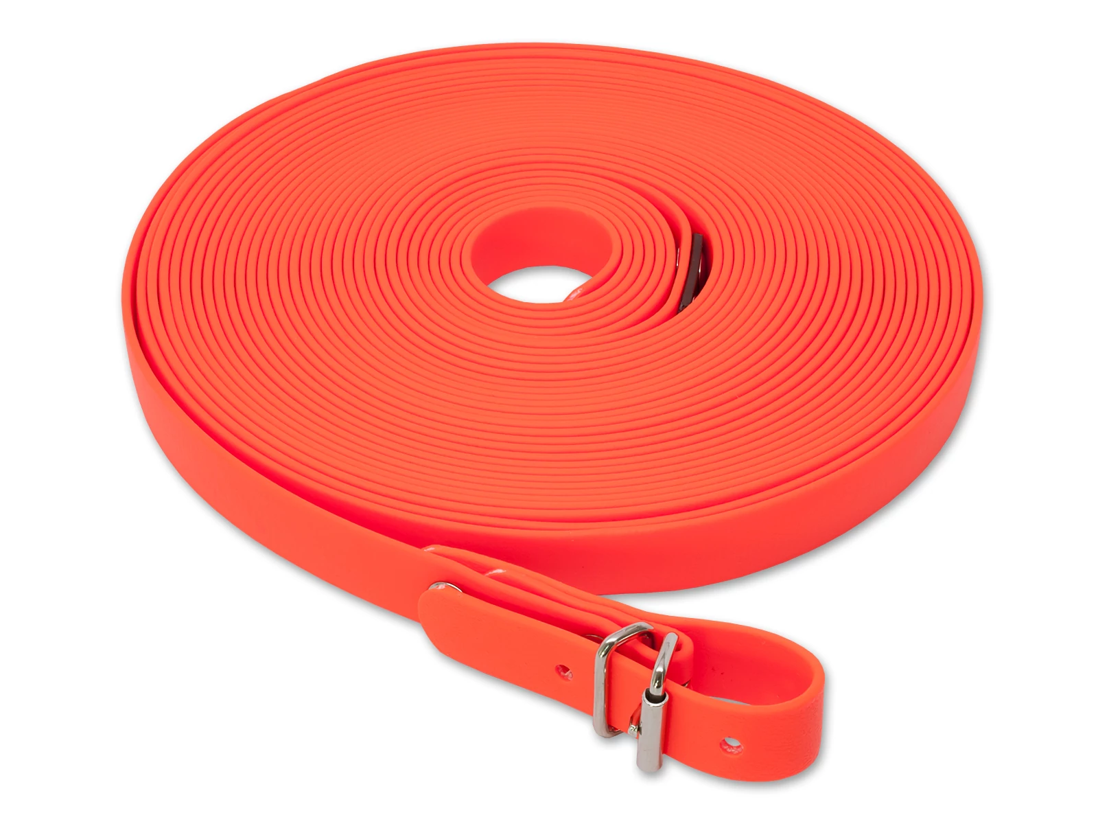 Mystique® Biothane utánkereső póráz 19mm neonnarancssárga 12m