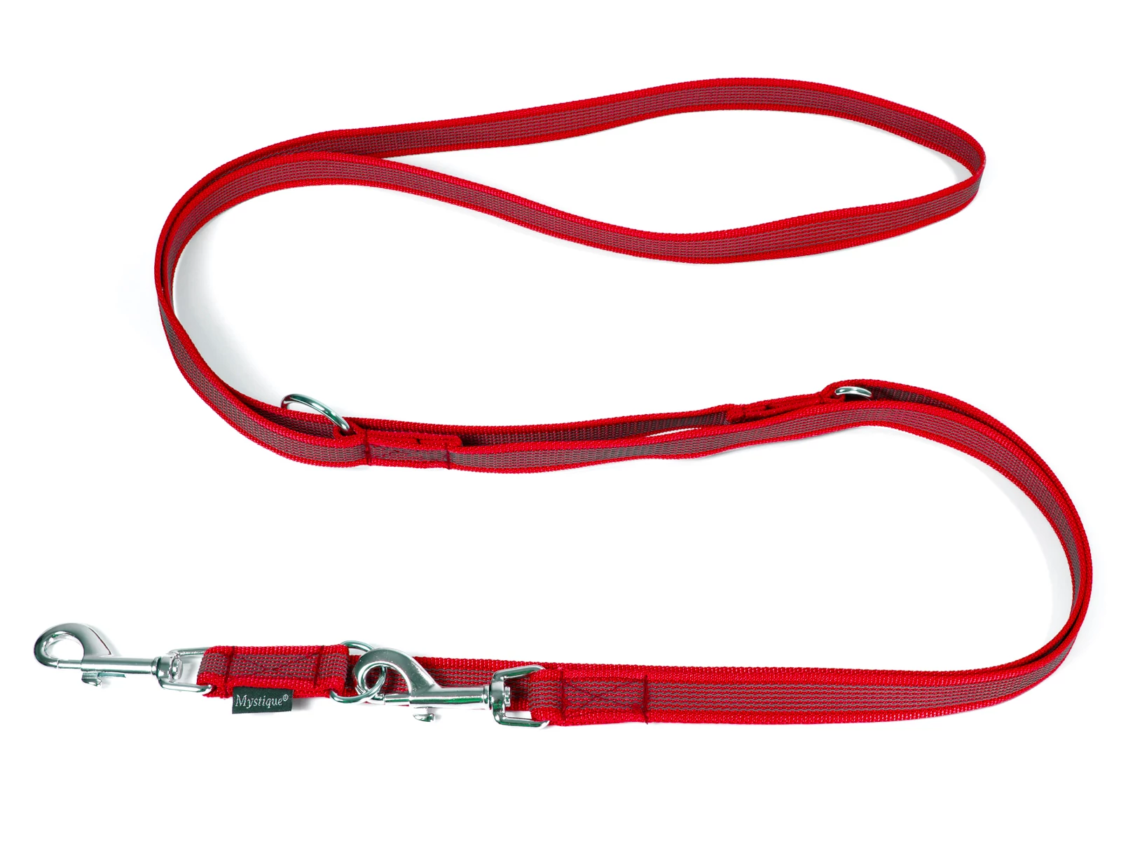 Mystique® Gumírozott kiképző póráz 20mm piros 200cm